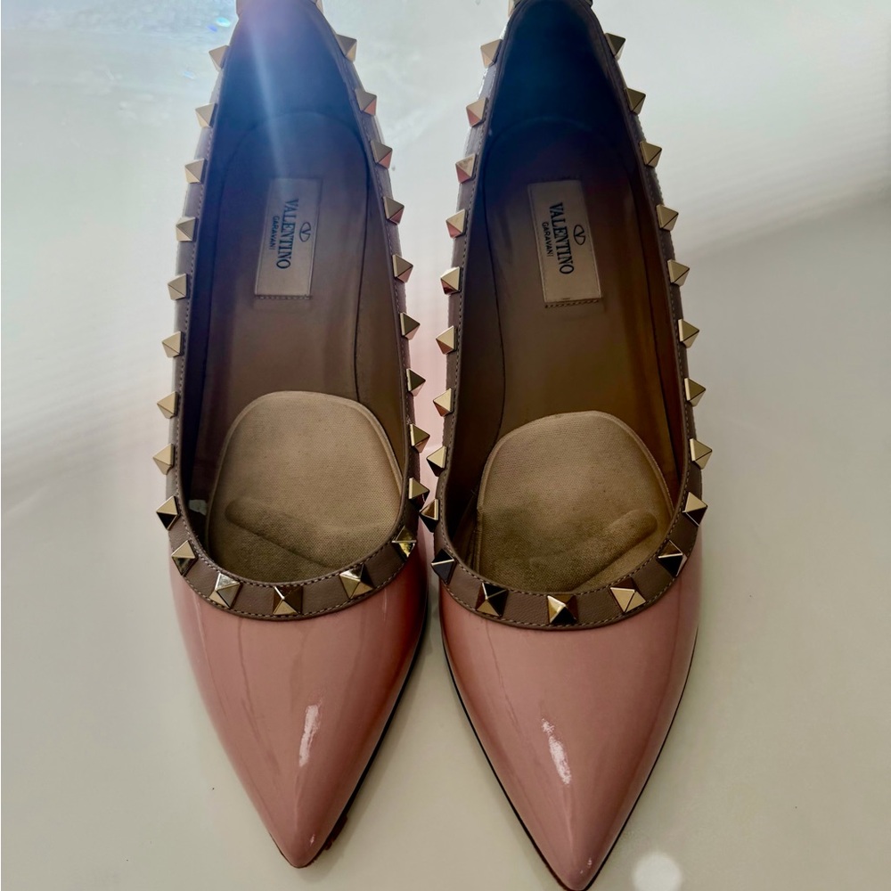 Valentino Blush Pink Rockstud Heels